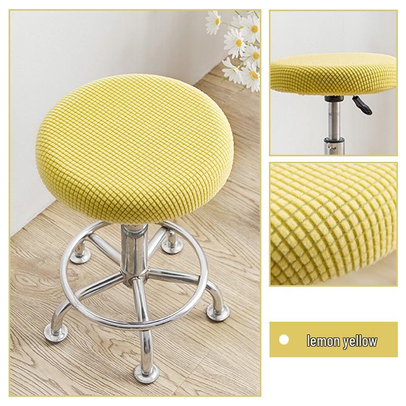 Universal Dustproof Swivel Stool Cover - Fleece Wrap for Bar and Beauty Salon Stools