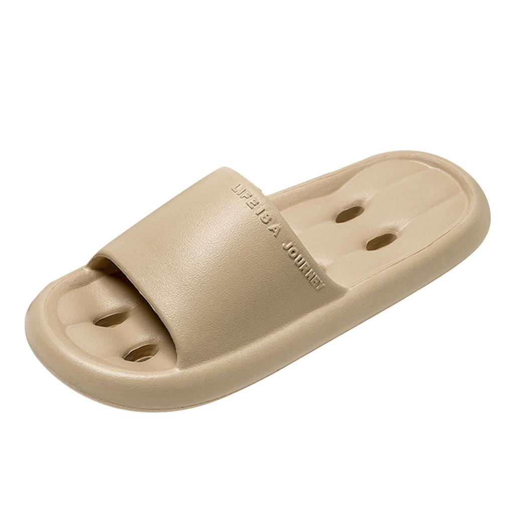 Pantoufles de Spa Ouvertes Unisexes pour Couple Salle de Bain Support de Voûte Plantaire Couleur Unie Chaussures Pantoufles Plates Pour Femmes
