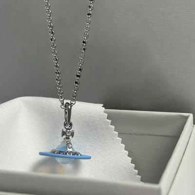 Imperatorės našlės 3D Saturno rutulio karoliai - Elegantiškas, universalus, aukščiausios klasės megztinio grandinėlė