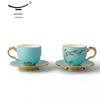 Yongfengyuan Madam Porcelain West Lake Blue Tea Cup Set