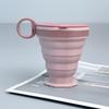 220ml Retractable Cups with Removable Handle Telescopic Cups Collapsible Silicone Cup  Outdoor