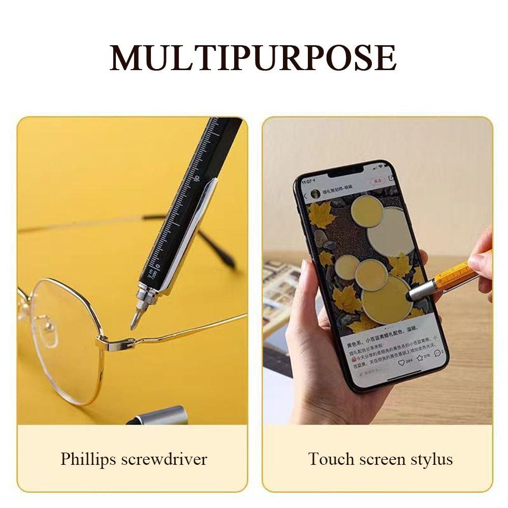 Mini Screwdriver Multi-function Tool Pen Measurement Ruler Ballpoint Pen For Tablet Phone