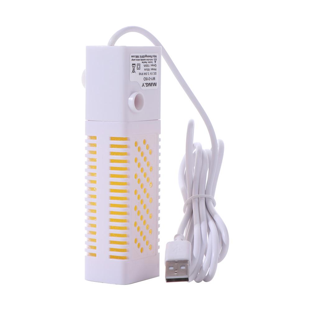 Silent Submersible Aquarium Filter USB Aquarium Internal Filter 3 in 1 Air Pump Wave Maker  Home