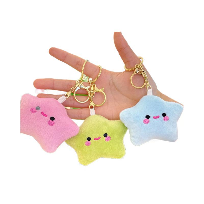 Breloc Creativ de Pluș Stea Strâmbă Pandantiv Rucsac Păpușă Jucărie Animal de Pluș