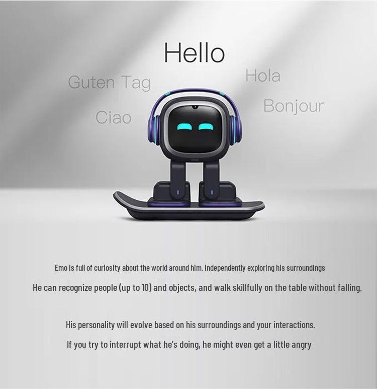 Emo Robot: Interactive AI Desktop Toy and Emotional Companion for Children