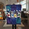 1 Stück Flanelldecke mit Cartoon-Druck, Hohe Qualität, Bequem für alle Jahreszeiten, Heimdekoration, Wärme und Komfort, Perfekt als Weihnachts- oder Geburtstagsgeschenk