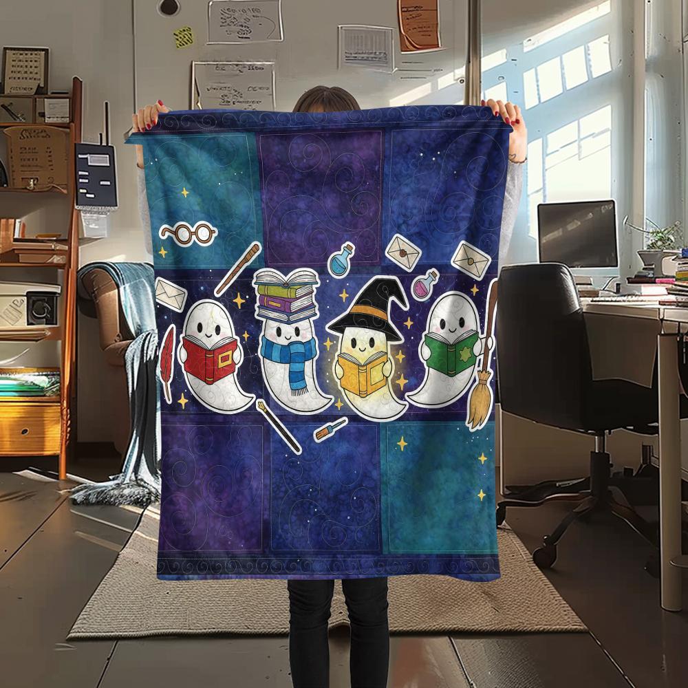 1 Stück Flanelldecke mit Cartoon-Druck, Hohe Qualität, Bequem für alle Jahreszeiten, Heimdekoration, Wärme und Komfort, Perfekt als Weihnachts- oder Geburtstagsgeschenk