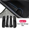 For Tesla Model Y 2025 Juniper Launch Door Side Storage Box Front Rear Model 3 Door Storage Organizer Tray Travel Accessories