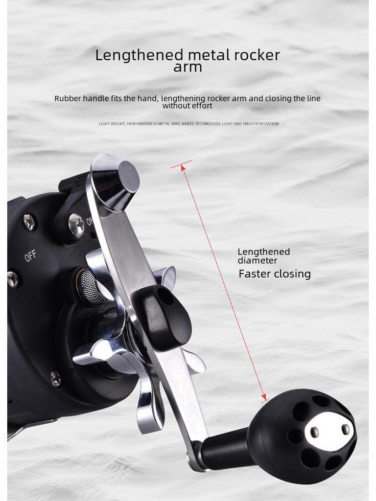 Kemaolong Visual Anchor All-Metal Sea Fishing Reel with Drag