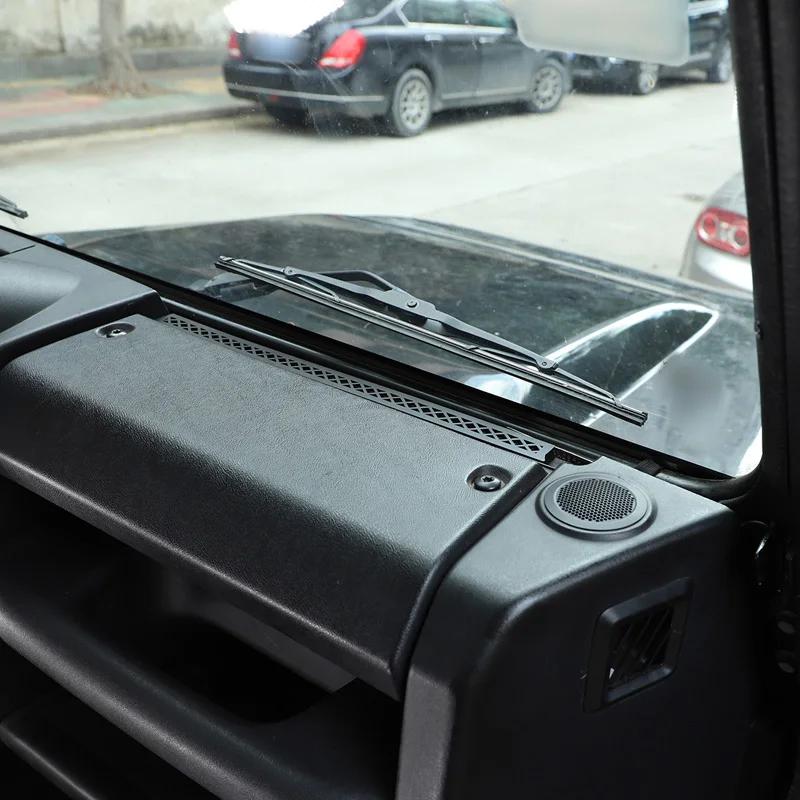 New For 2004-2019 Land Rover Defender 90 110 Aluminum Alloy Black Dashboard Air Outlet Anti-blocking Mesh Cover Auto Parts