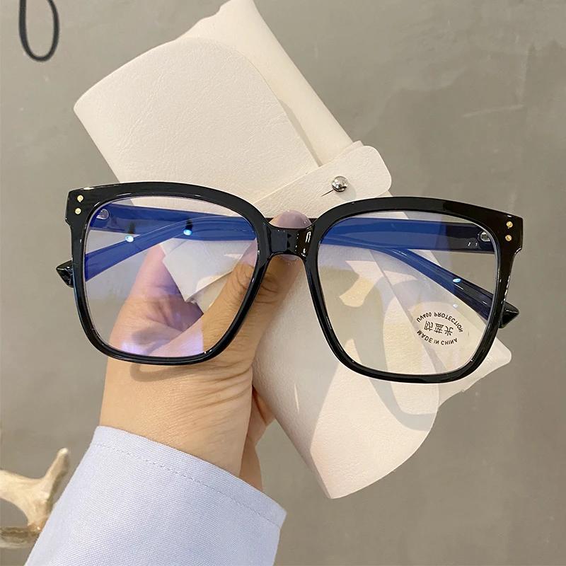 Vinage Anti Blue Light Glasses Men Computer Women Eyeglass Fashion Optical Plain Frame Spectacles Transparent Blocking Glasses