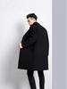 2025 Autumn/Winter Men's Mid-Length Woolen Trench Coats - Thickened, Casual High-End Jackets
