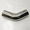 Stainless steel non-standard exhaust 45 degree elbow 70mm extended and 200mm extended at both end exhaust bend