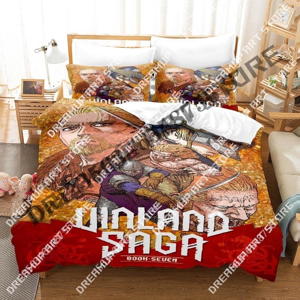 3D Print VINLAND SAGA Bedding Set Single Twin Full Queen King Size Bed Set Aldult Kid Bedroom Duvetcover Sets 3D Anime