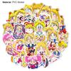 50Pcs Graffiti Stickers Anime Naruto Sailor Moon Printing Easy To Apply Waterproof Cartoon DIY Stickers Luggage Decoration for Diary