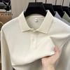 PLAYBOY Men's 100% Cotton Long Sleeve Polo Shirt