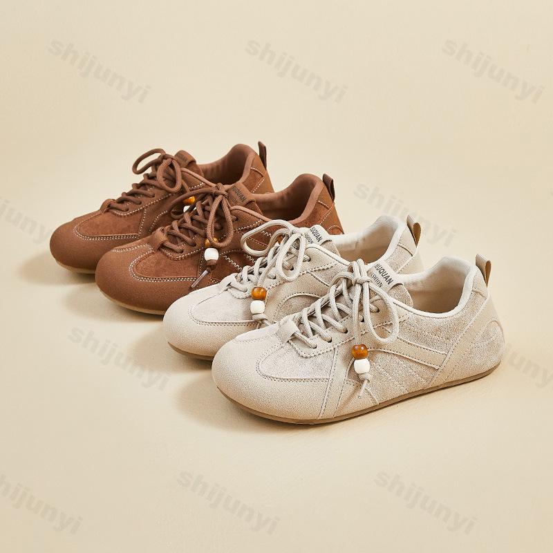 Women Board Shoes Autumn New Vintage Fashion Cross Tied Comfortable Casual Shoes Lightweight Soft Sole Outdoor Non Slip Sneakers