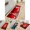 Festive Santa Door Floor Mat In Bright Colors For Holiday Kitchen Bedroom Decor