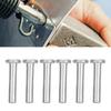 100pcs Industrial Use Flat Head Rivets Boat Repair Aluminum Rivets Solid Rivets  For Fire Fighting