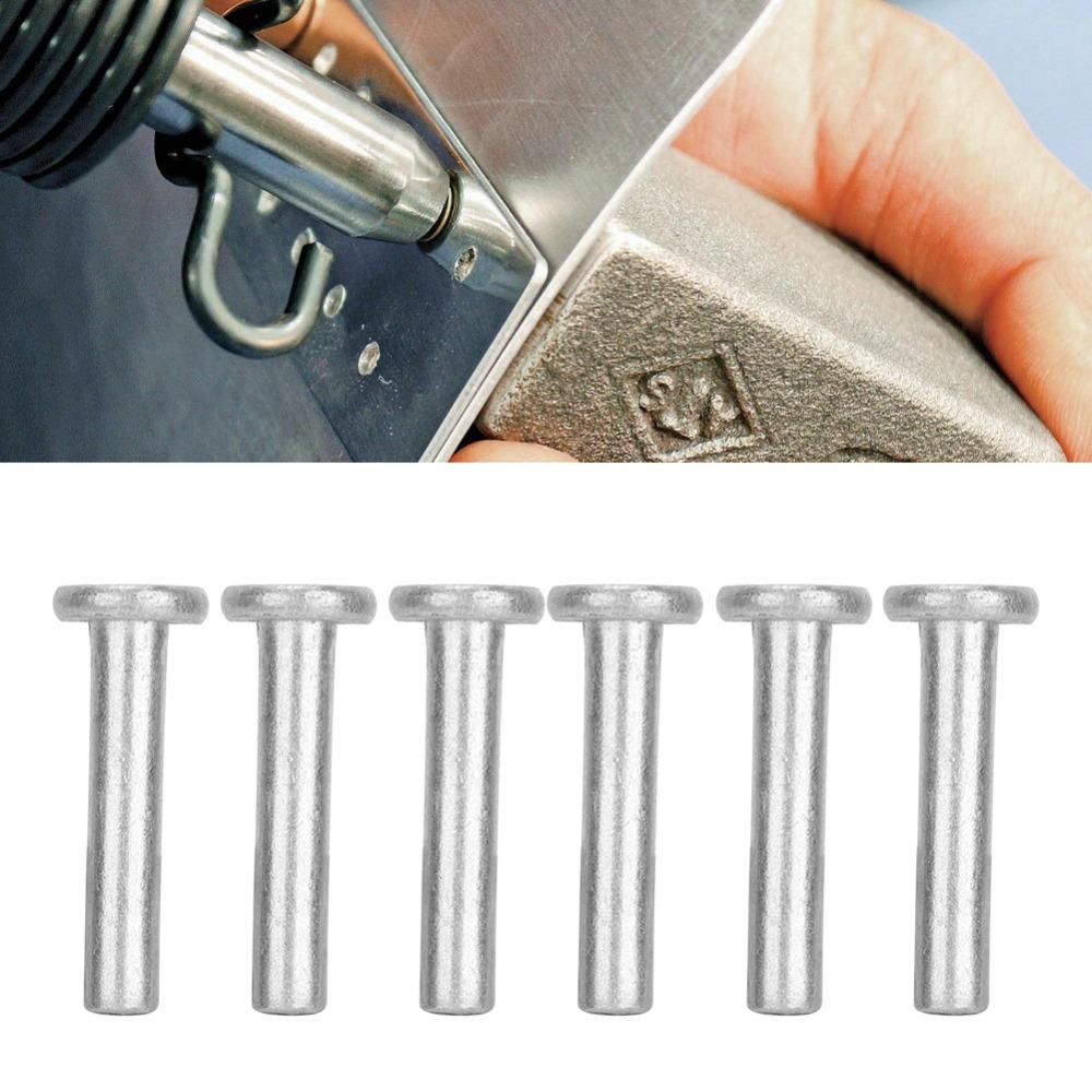 100pcs Industrial Use Flat Head Rivets Boat Repair Aluminum Rivets Solid Rivets For Fire Fighting