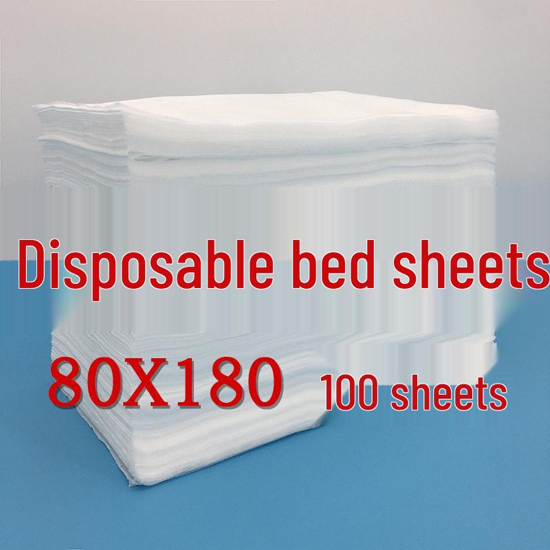 100 Disposable Non-Woven Bed Sheets 80x180 - Breathable Massage & Beauty Salon Use