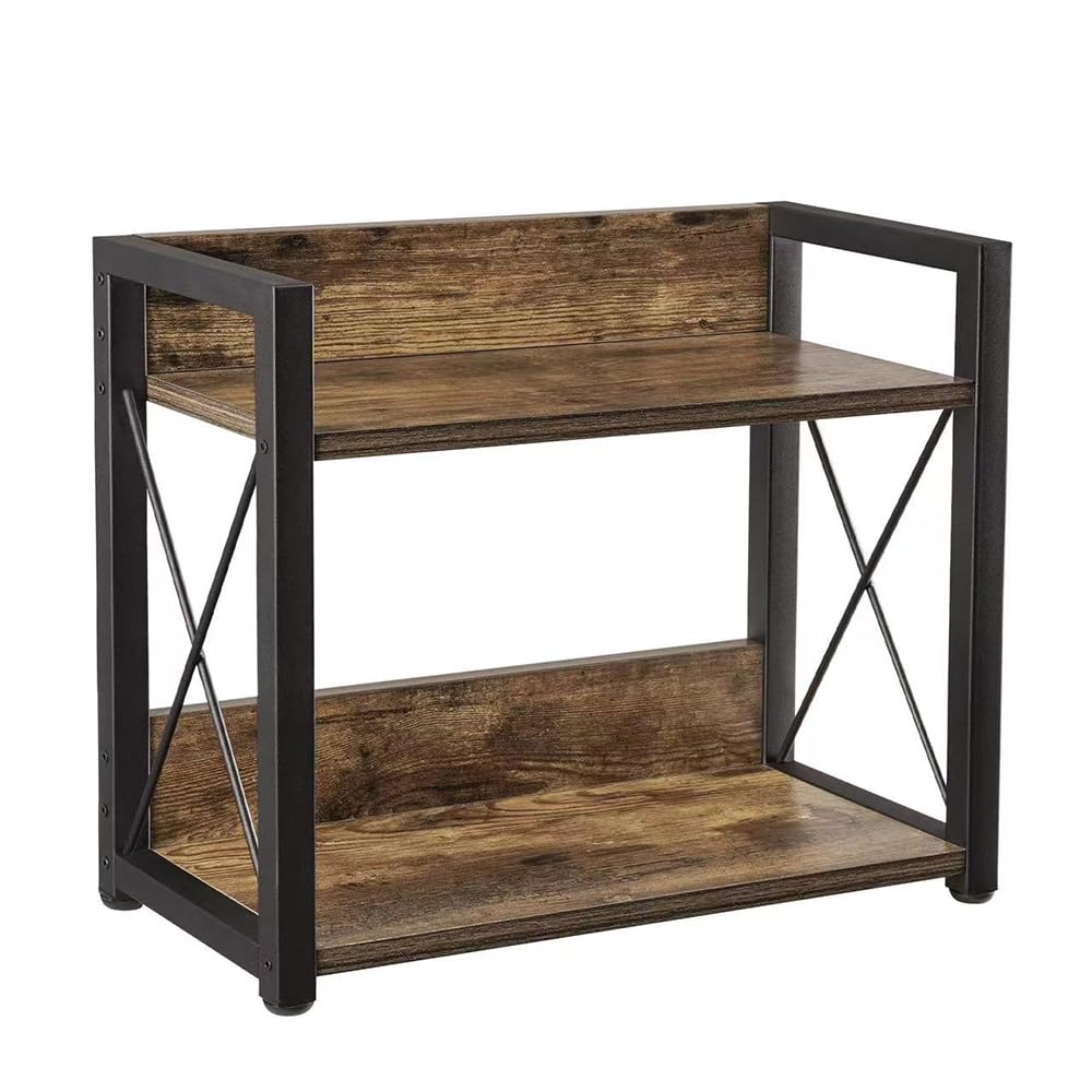 Desktop Bookshelf Desk Adjustable Shelf 2 Desk Kitchen Spice Laptop Stand 33cm W x 16cm D x 26cm Rack, Storage, Height, Tiers, Stand, Storage, Rack,