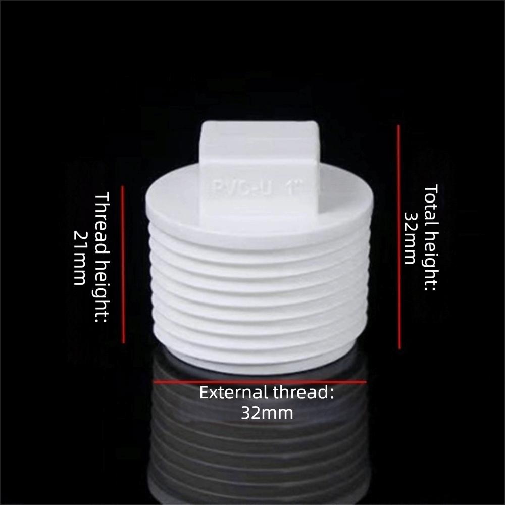 10pcs/set PVC Male Thread End Cap External Plug Tube Connector Plumbing Pipe Plug Garden Irrigation