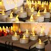 Tea Candle Flameless Smokeless Glitter Lightweight Shining LED Candle Light Christmas Decoration