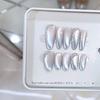 Pure Hand-dressed Armor Spring and Summer New Sea Salt Moonlight Ice-transparent Cat Eye Pure Lustful Nail Art Patch