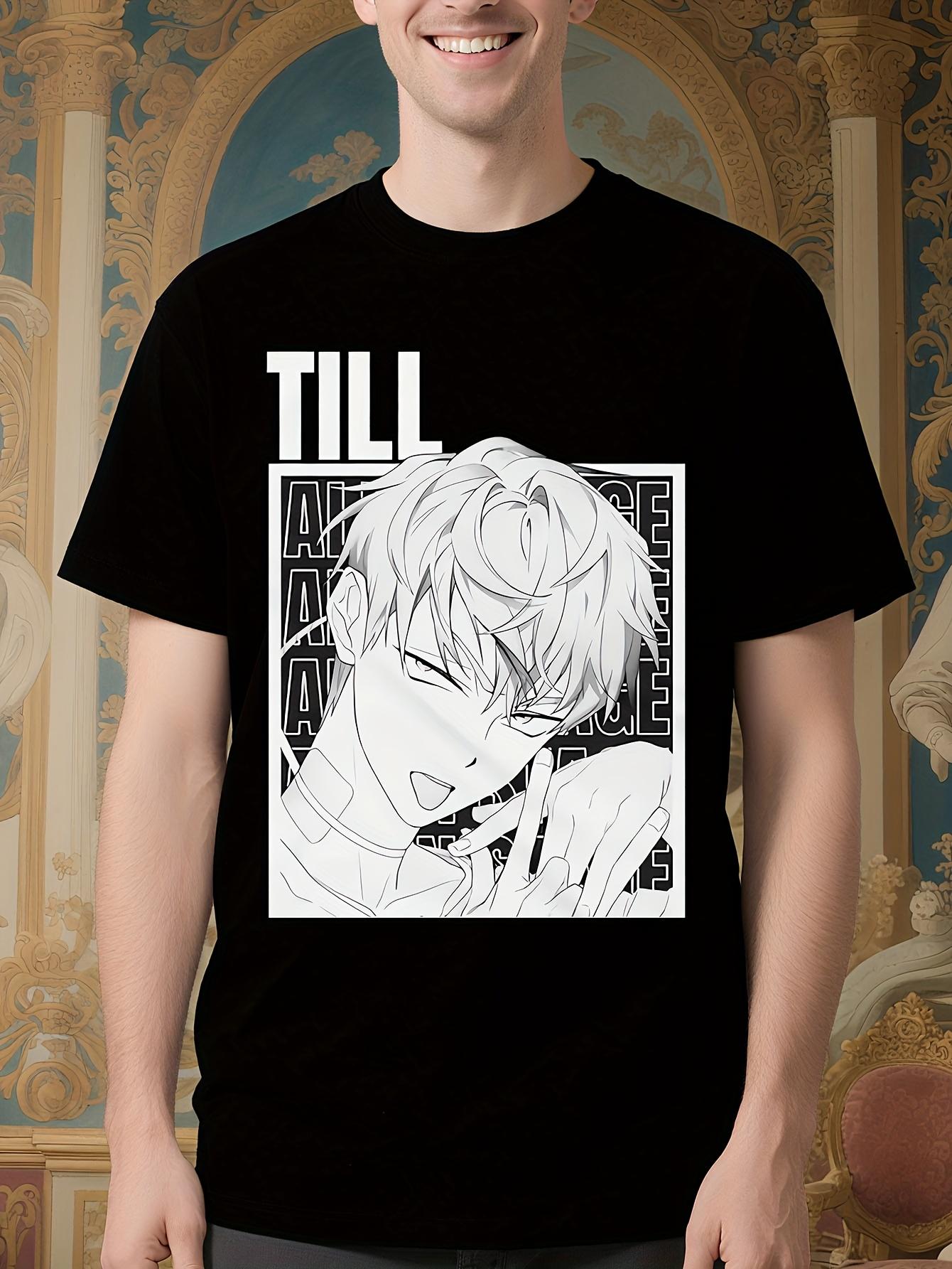Till Alien Stage Anime Graphic - Vintage Black Tee with Till Alien Stage Title T-shirt M
