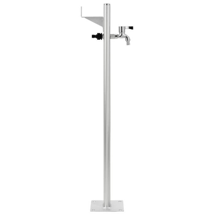 VidaXL Colonne à eau de jardin Aluminium 95 cm