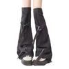 Meias Lolitas Longas para Pernas Femininas Polainas Largas Harajuku Punk Jeans Meias de Bota Moda Meias para Tornozelo Presentes