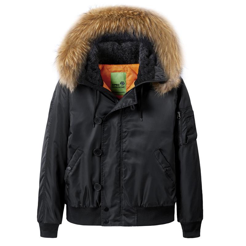 Men's Autumn-Winter Hooded Casual MA1 Air Force Pilot Jacket