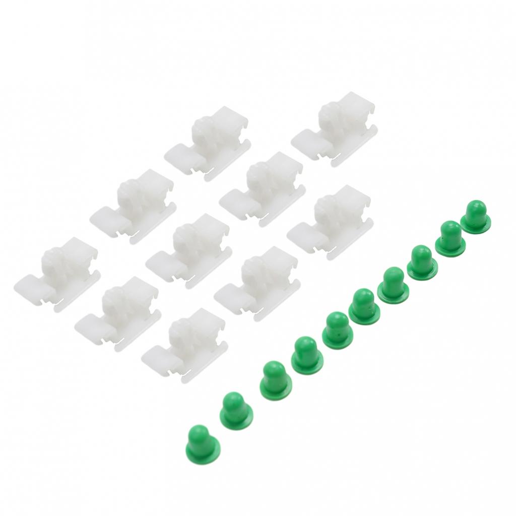 Plastic Clips Side Moulding White 10 Pcs 51132251394 Bumpstrip