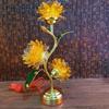 Crystal Colorful Lotus Simulated Candlestick Home Temple Radio Station Candle Holders Decoration Feng Shui  Flower Home Decor
