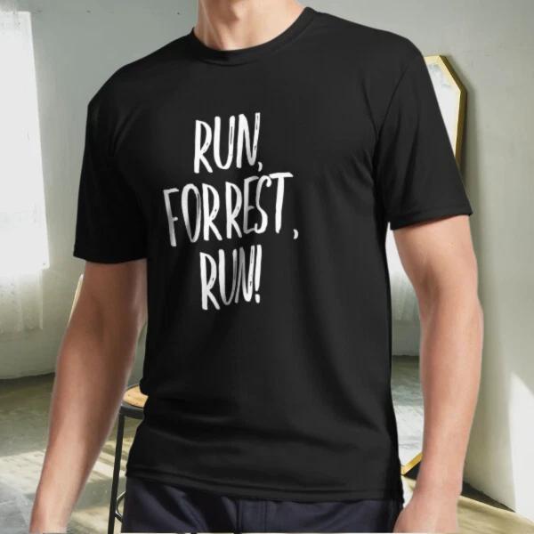 Новая футболка Беги, Форрест, беги! (белый) Активная футболка с логотипом Смешной размер от S до 5XL 2XL