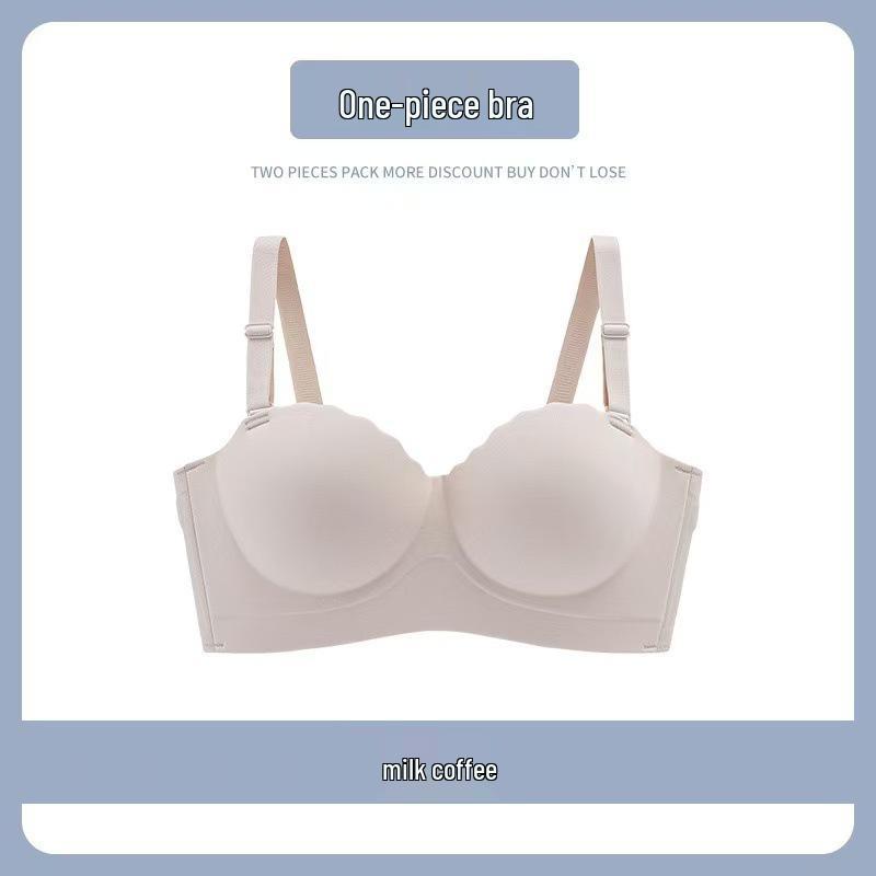 Non-Slip Strapless Push-Up Seamless Lingerie Set for Small Busts