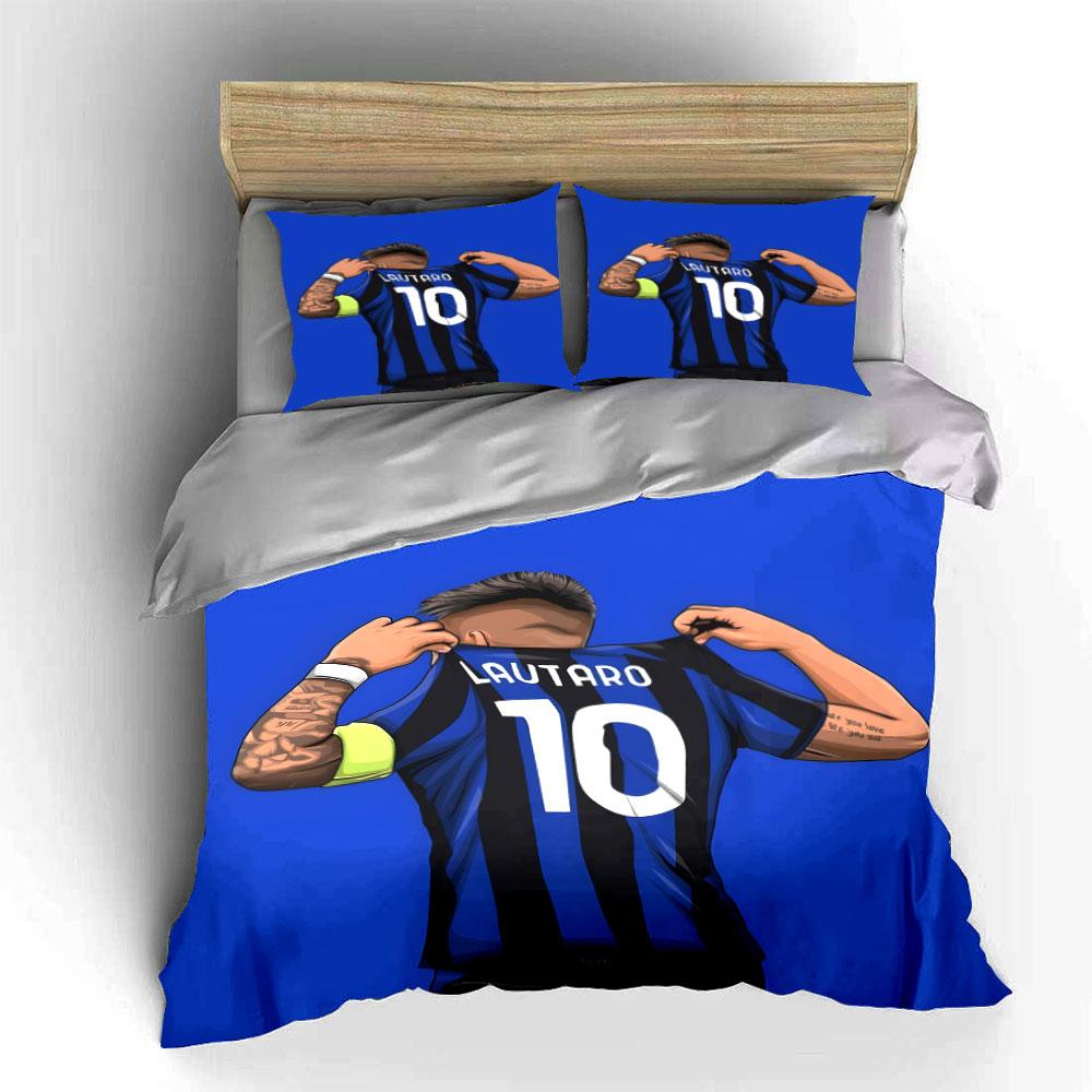 Blue-striped jersey design. Bedding sets Duvet cover sets Duvet covers Pillowcases(1 * Duvet Cover 2 * Pillowcases without duvet insert)