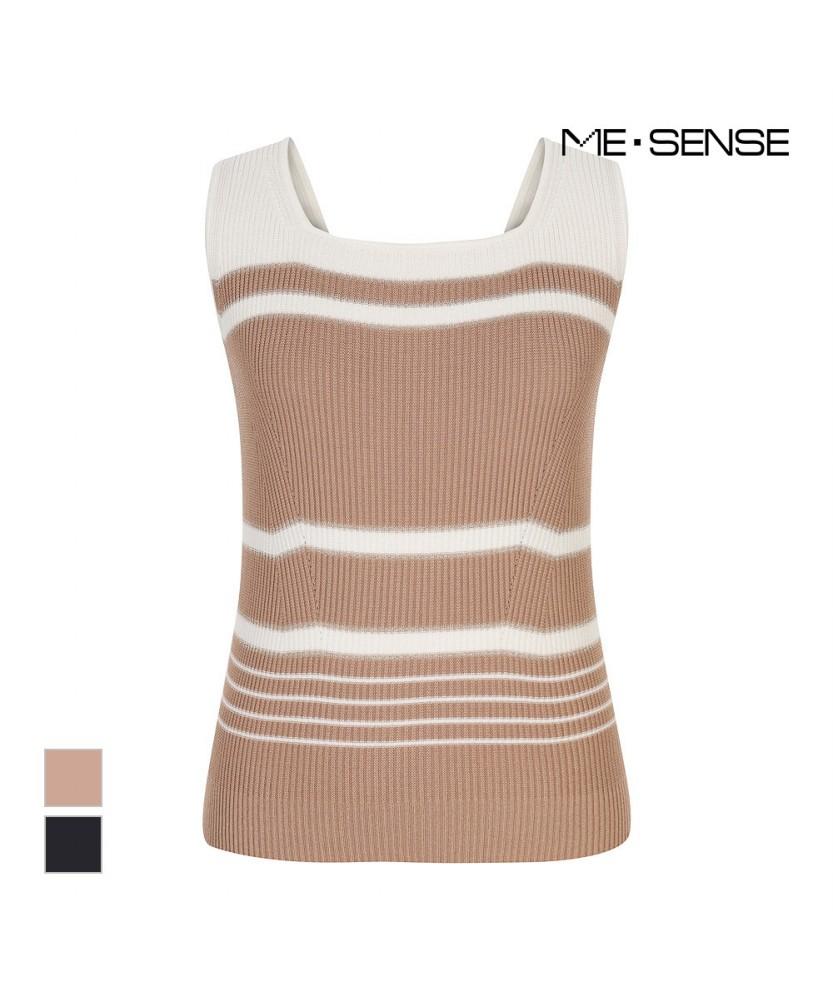MESENSE Contrast Striped Knit_Mb44Knmd08Z