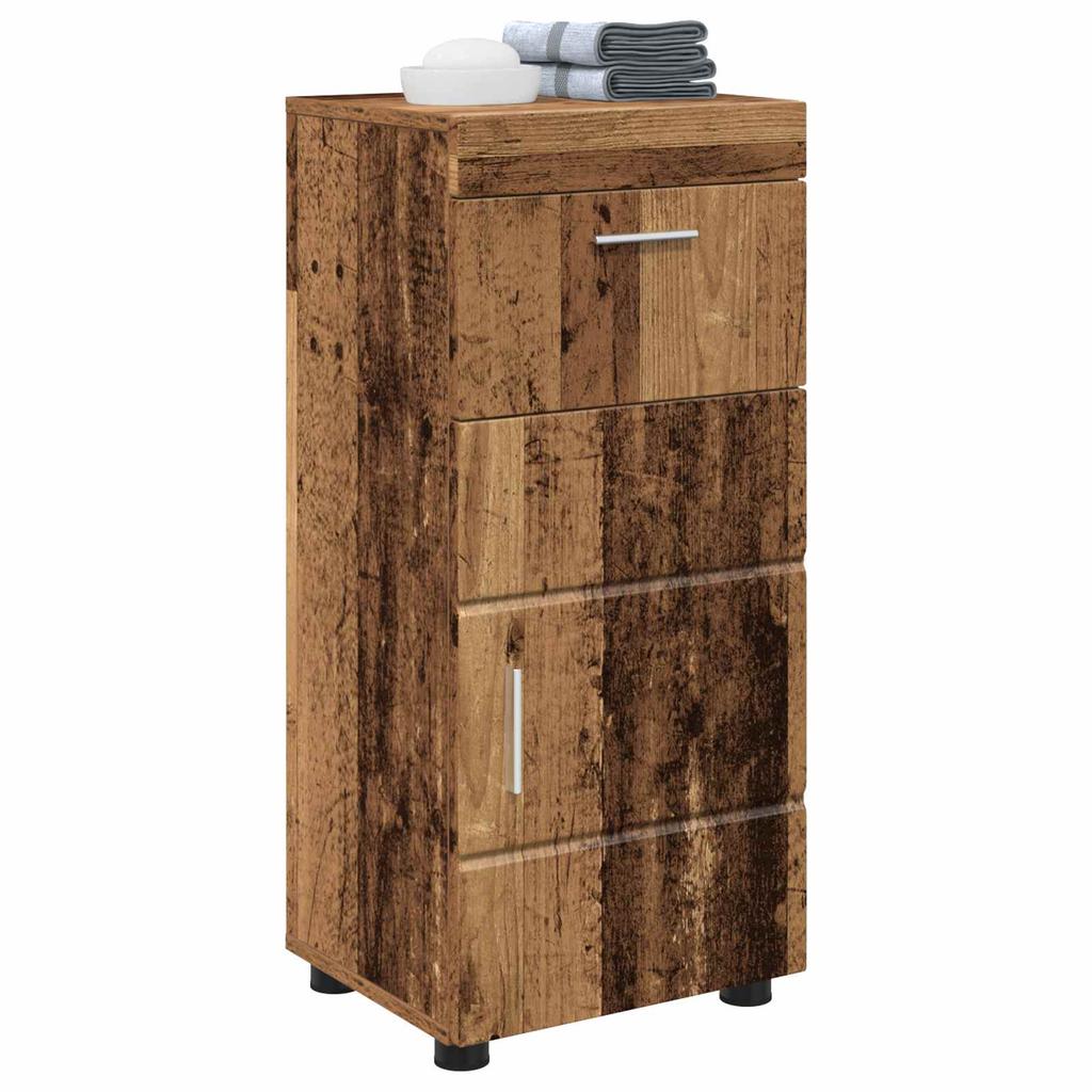 Bathroom Cabinet Set TULUM Rustic Wood 37 x 31.5 x 82 cm