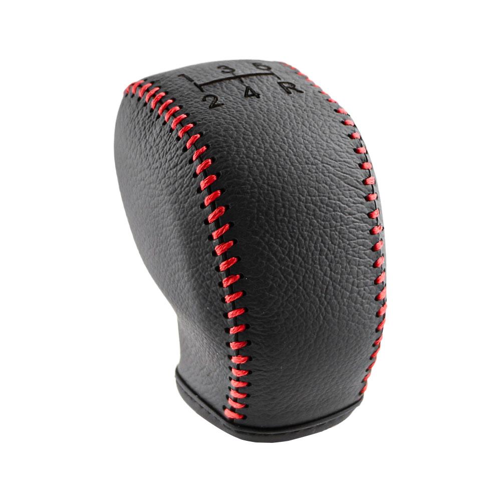 

Кожаная накладка на ручку переключения передач для Peugeot 208 15-24 301 17-24 308 17-24 2008 14-18 Partner 18-24 Rifter 18-21 МКПП 5-ступенчатая red line