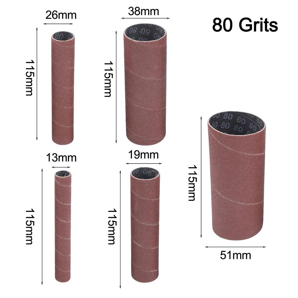 Sanding Paper Sleeve Sanding Paper 5Pcs/set 80# 150# 240#