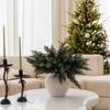 Artificial Plant Leaves Christmas Tree Party Home Room Table Centre Decoration Outdoor Yard Garden Material Wedding Craft Flower