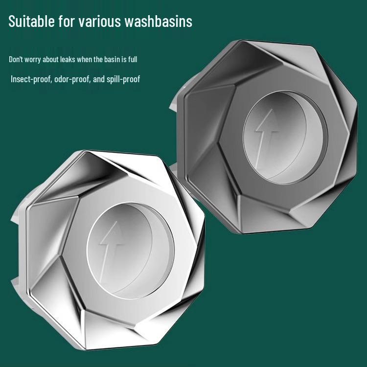 Galvanizovaný kryt přepadové zátky umyvadla odolný proti zápachu