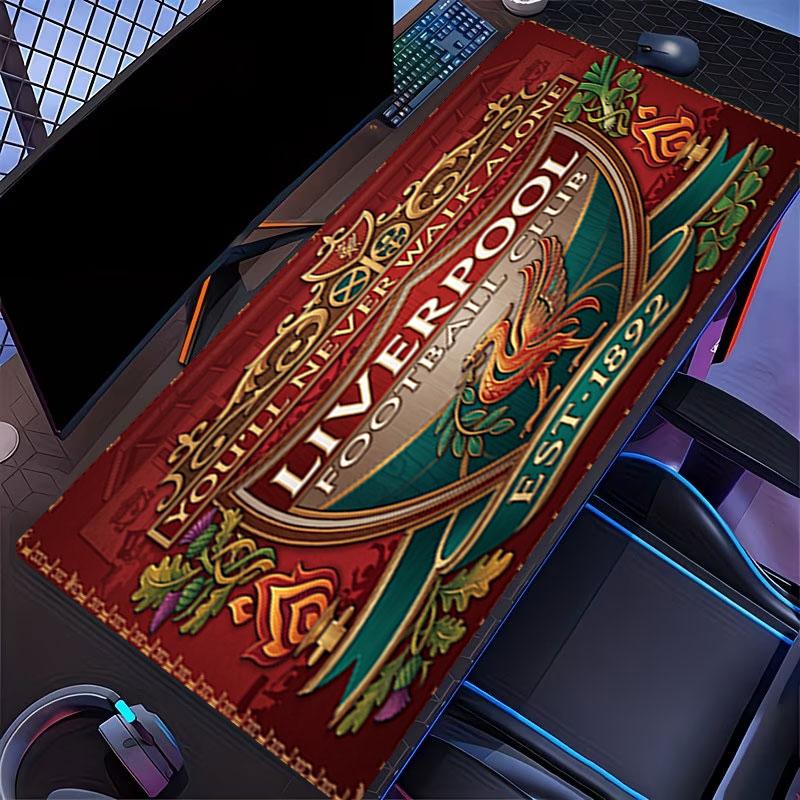 Podložka pod myš s potiskem Liverpool Football Club, pro podložku pod klávesnici, podložka na notebook PC pro kancelářské domácí použití, dekorace stolu, perfektní dárek k narozeninám pro hráče