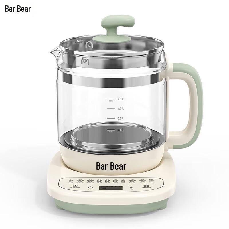 Bear Smart Multi-Function Glass Health Kettle 1.5L CN plug (adapter included)