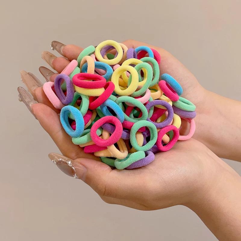 2025 New Style Elastic Kids' Hair Ties – No Damage for Ponytails & Braids