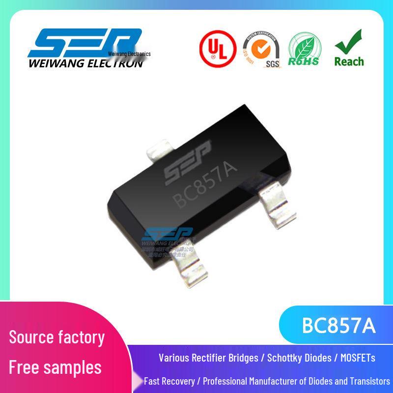 

SEP BC857A SOT-23 Package 100mA 50V Transistor