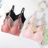 Ice Silk Seamless Plus Size Wireless Sports Bra with Back Shaping