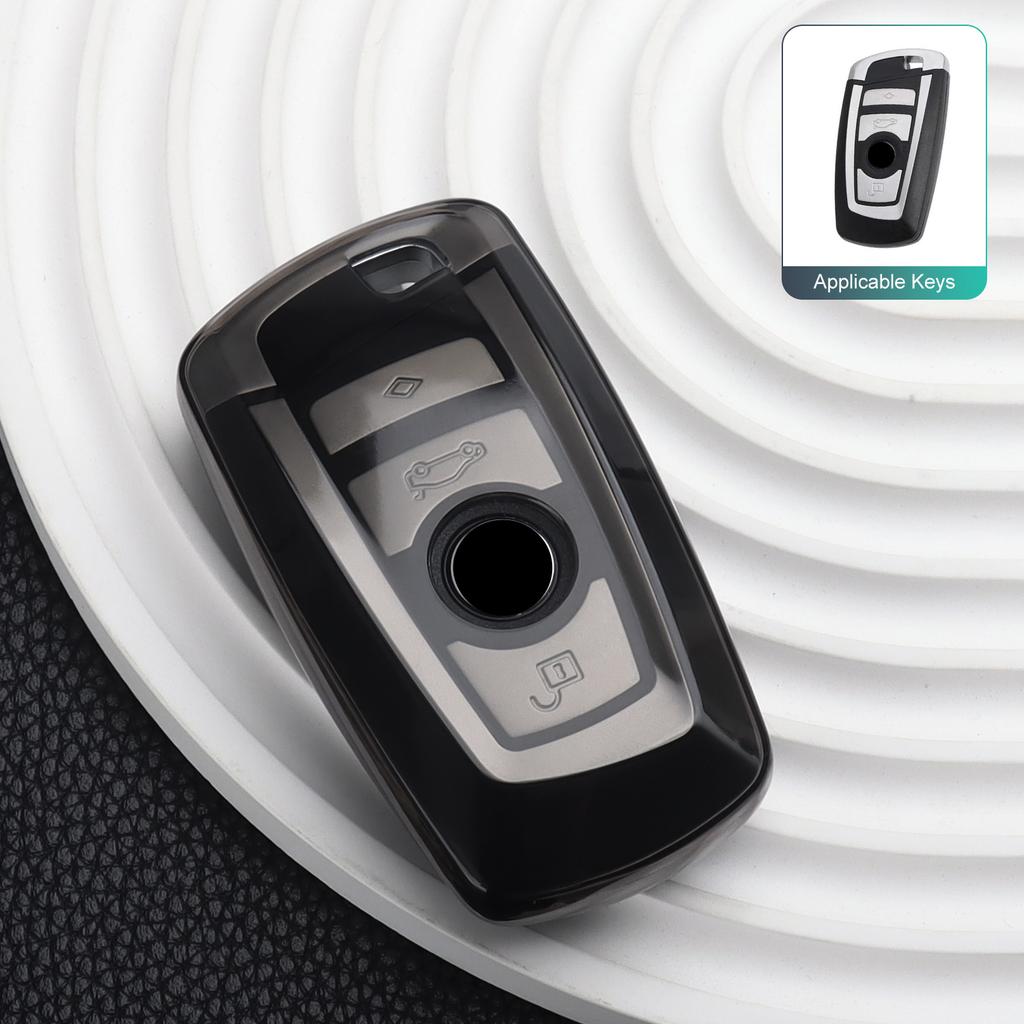 Transparent Tpu Car Key Case Cover For Bmw F10 F15 F16 F20 F30 F18 F25 X1 X3 X4 X5 X6 1 3 5 7 Series M5 M6 320I 530I 550I